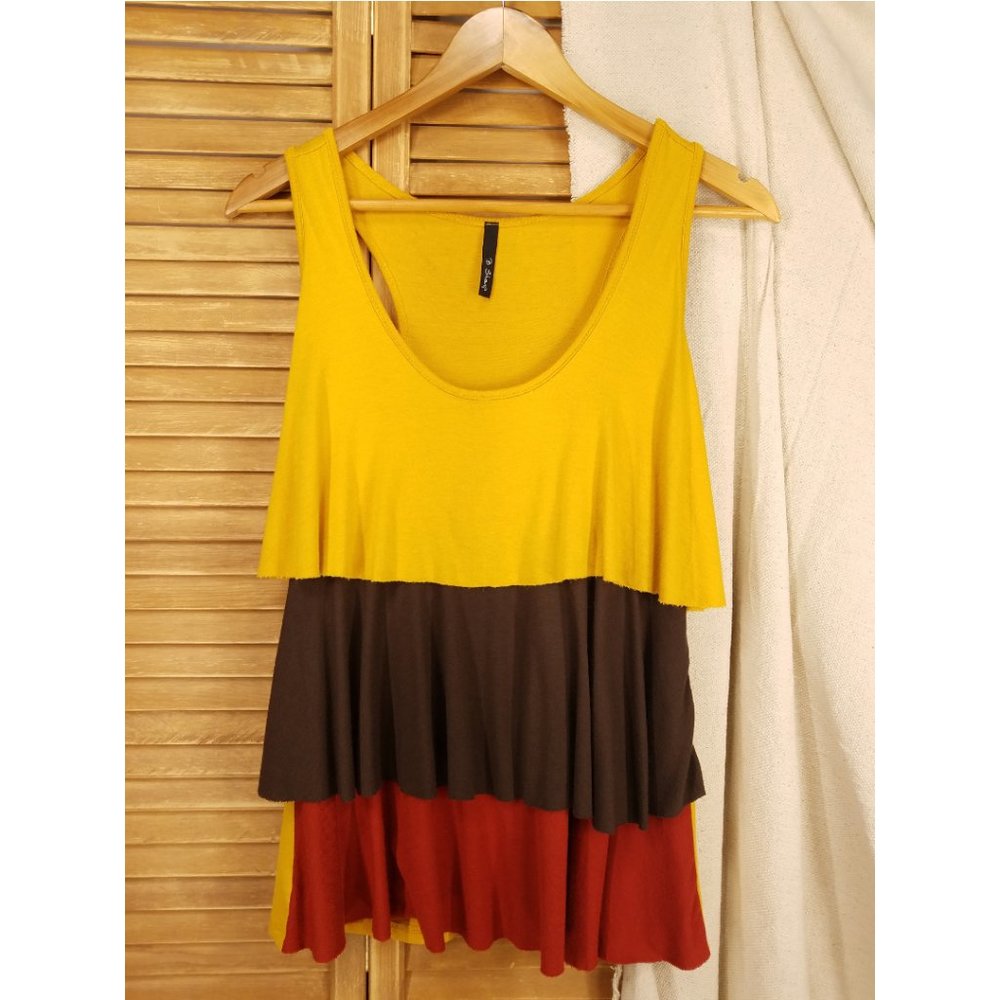 B Sharp Women's tiered layer tank